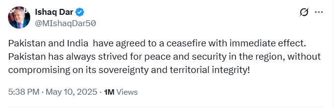 Pakistan's Commitment to Peace: Ceasefire with India Announced After Tense Standoff! Pakistan's Commitment to Peace: Ceasefire with India Announced After Tense Standoff!
