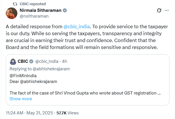Delhi| Transparency in GST Registration: CBIC Sets the Record Straight on Allegations of Corruption Transparency in GST Registration: CBIC Sets the Record Straight on Allegations of Corruption