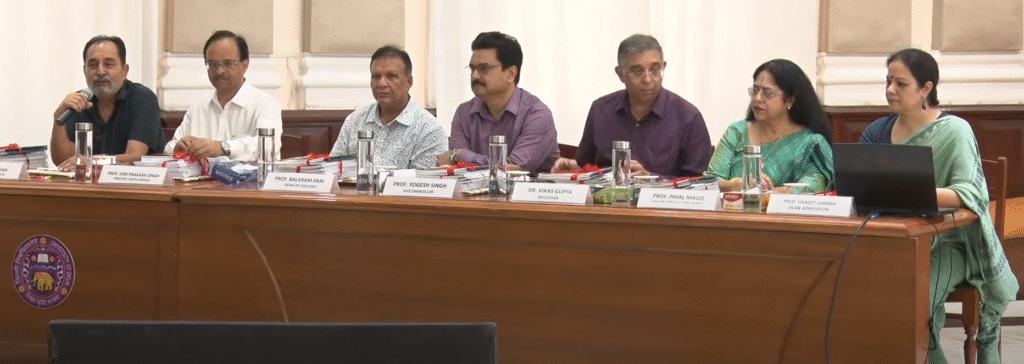 Delhi University Opens UG Admission Portal for 2025-26 Academic Session Delhi Univesity Press conference