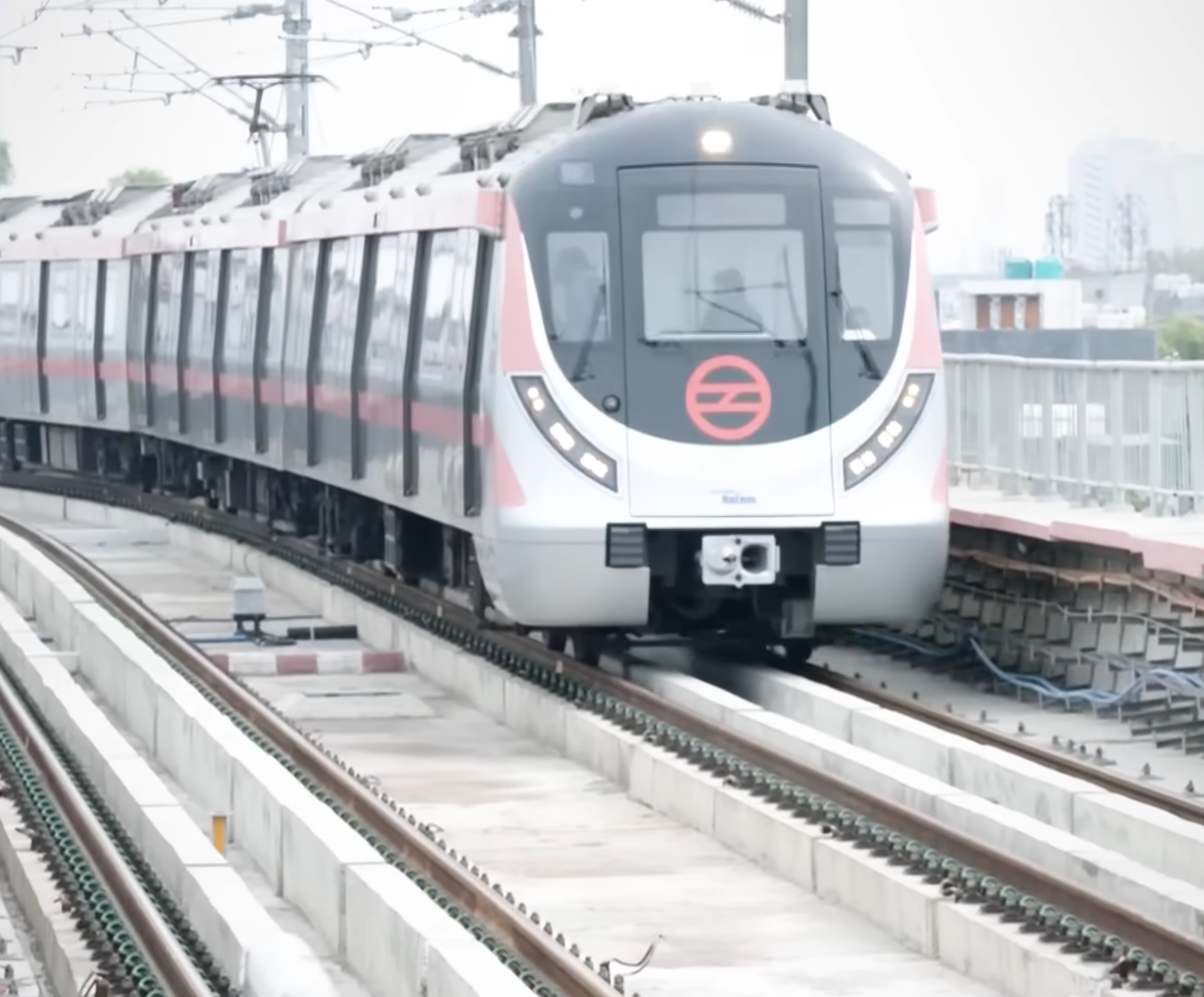 Delhi Metro’s Violet Line Services Resume After Lajpat Nagar Disruption A Delhi Metro train. File photograph.