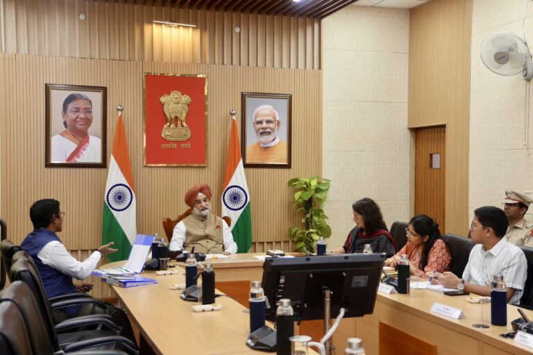 LG Taranjit Singh Sandhu Reviews NDMC Works, Pushes for Tech-Driven Civic Reforms