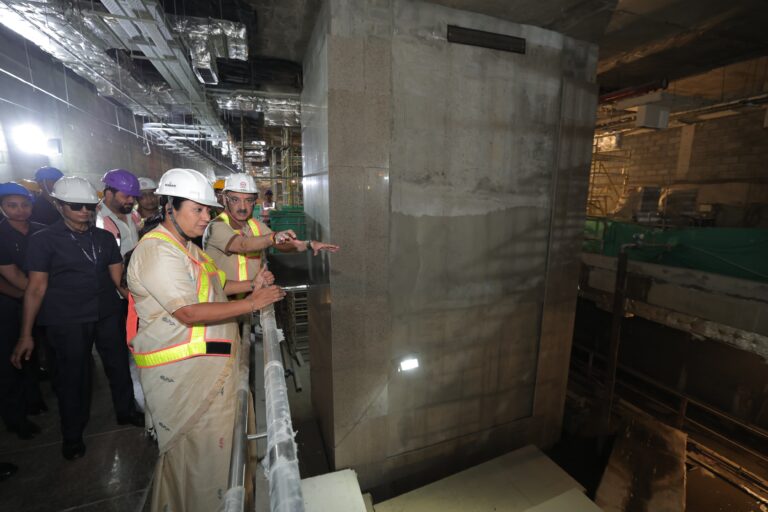 Rekha Gupta Reviews Metro Phase 4 Works at R.K. Ashram Marg; Focus on Quality, Safety & Timelines