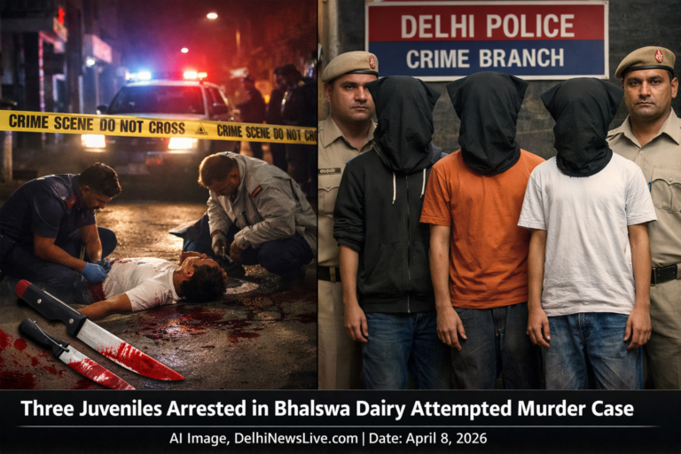 Delhi Police Solves Attempt to Murder Case in One Hour; Three Juveniles Apprehended