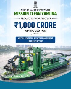 Delhi Govt Approves ₹1,000 Crore Yamuna Cleanup and Water Infrastructure Push; Rekha Gupta Says Mission Gains Momentum