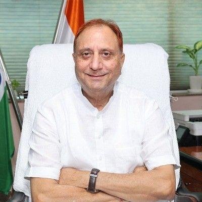 Delhi Mayor Pravesh Wahi seated at his office in a file portrait