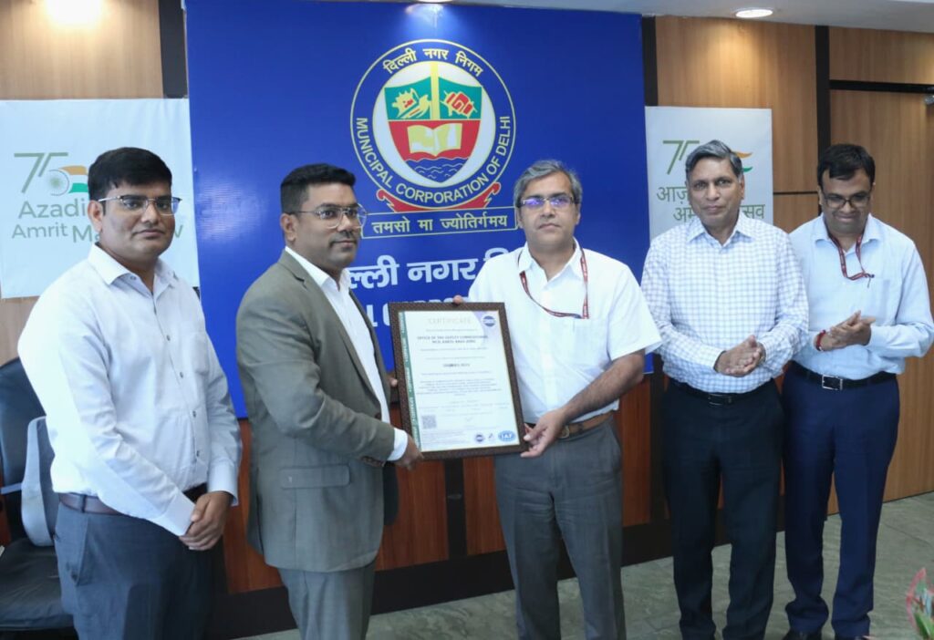 MCD’s Karol Bagh Zone Receives Prestigious ISO Certification for Excellence in Sanitation and Civic Services