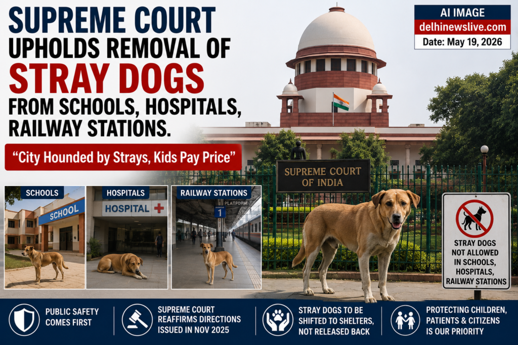 Supreme Court Upholds Removal of Stray Dogs From Schools, Hospitals, Railway Stations; Says Public Safety Paramount