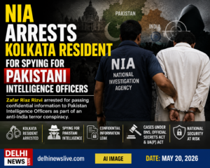 NIA Arrests Kolkata Resident for Spying for Pakistani Intelligence Officers
