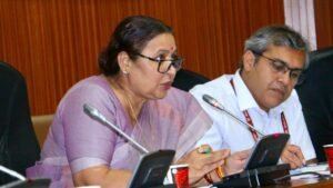 Satya Sharma Orders Survey of Unsafe Buildings Across Delhi Satya Sharma at the MCD Standing Committee meeting