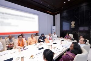GO-DELHI Foundation: Delhi Cabinet Approves Rs 50 Crore for Startup Support Delhi Chief Minister Rekha Gupta and ministers at a cabinet meeting — file photograph