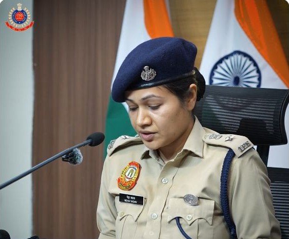 Delhi Police Says Dipke Declined Family Calls; He Alleges Phone and Lawyer Access Denied DCP Neha Yadav speaking about Abhijeet Dipke