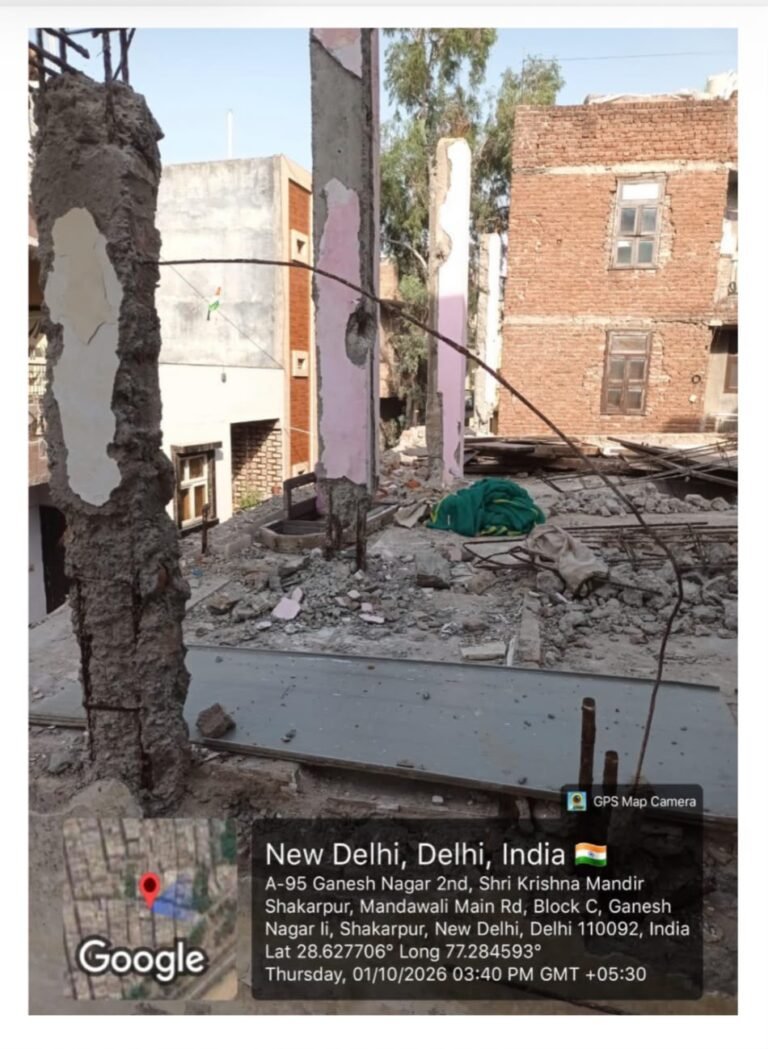 MCD demolition site in Delhi, file photograph