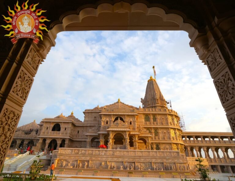 Shri Ram Janmabhoomi Mandir in Ayodhya, official trust file photograph